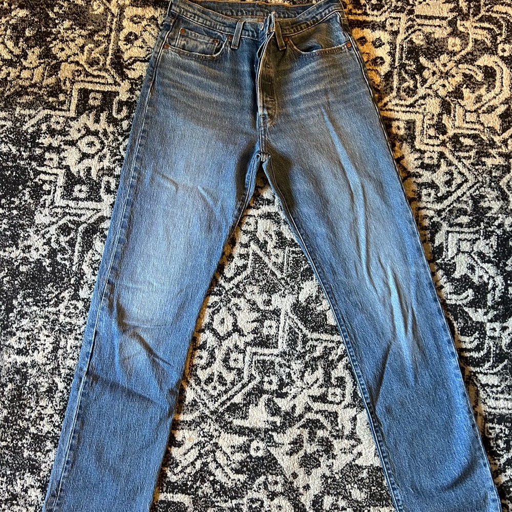 Classic Levi’s 501 jeans.  Size 28, EUC